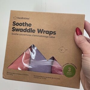 New KeaBabies Soothe Swaddle Wraps 3-Pack